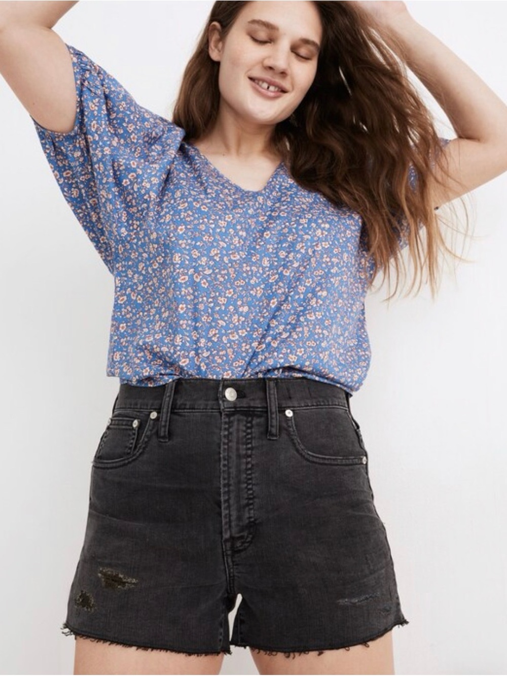 Madewell The Perfect Jean Short in Underwood Wash